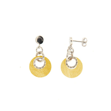 Orecchini pendenti in argento oro Fraboso Gioielli da donna con cerchi spessi OR10618BPFO-1