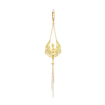 Mono orecchino Maman et Sophie Mia Africa in argento dorato con airone ORAIR1CT-1
