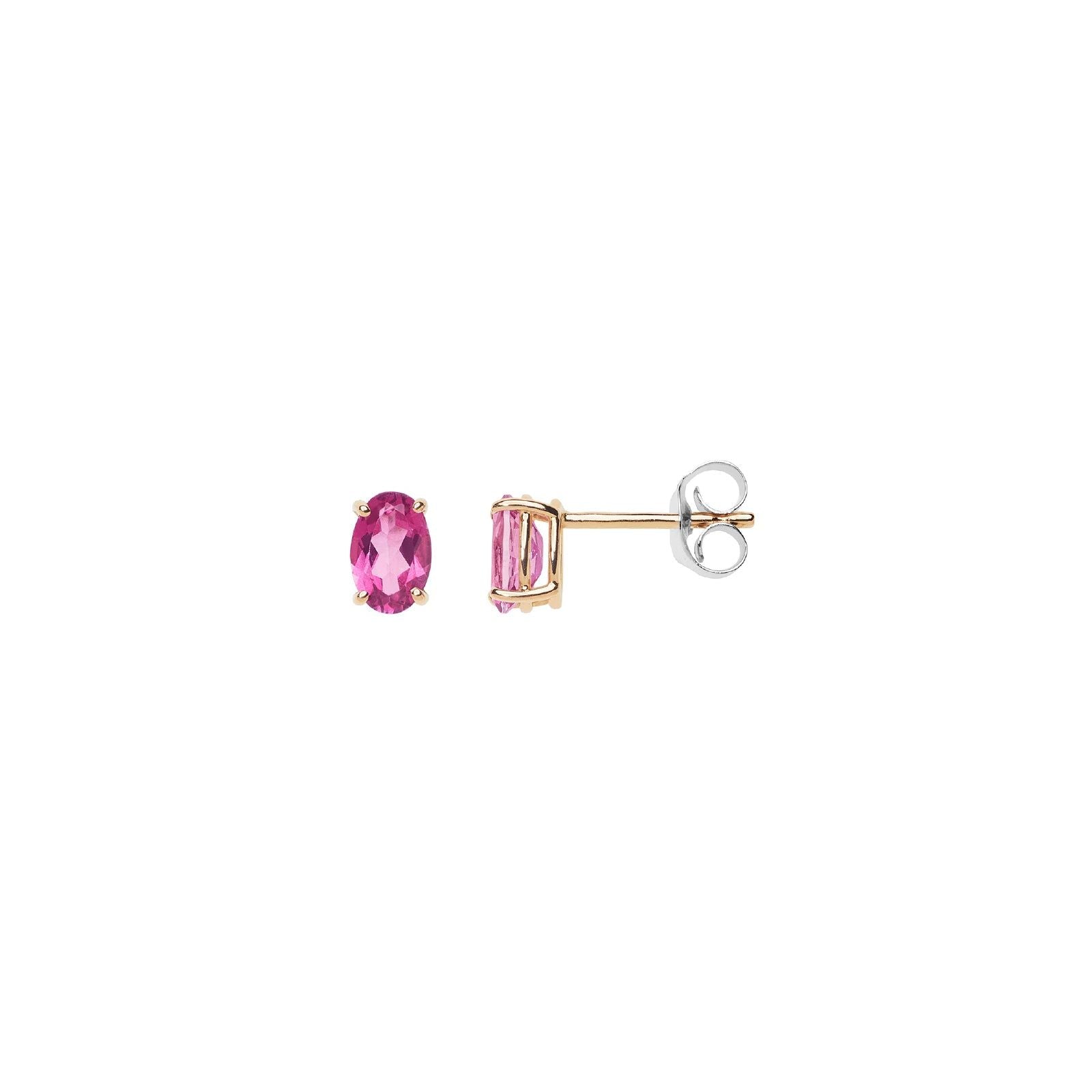 Orecchini punto luce Comete Fantasia Di Topazio Rosa donna oro rosa e topazi 1ct ORB1094-1