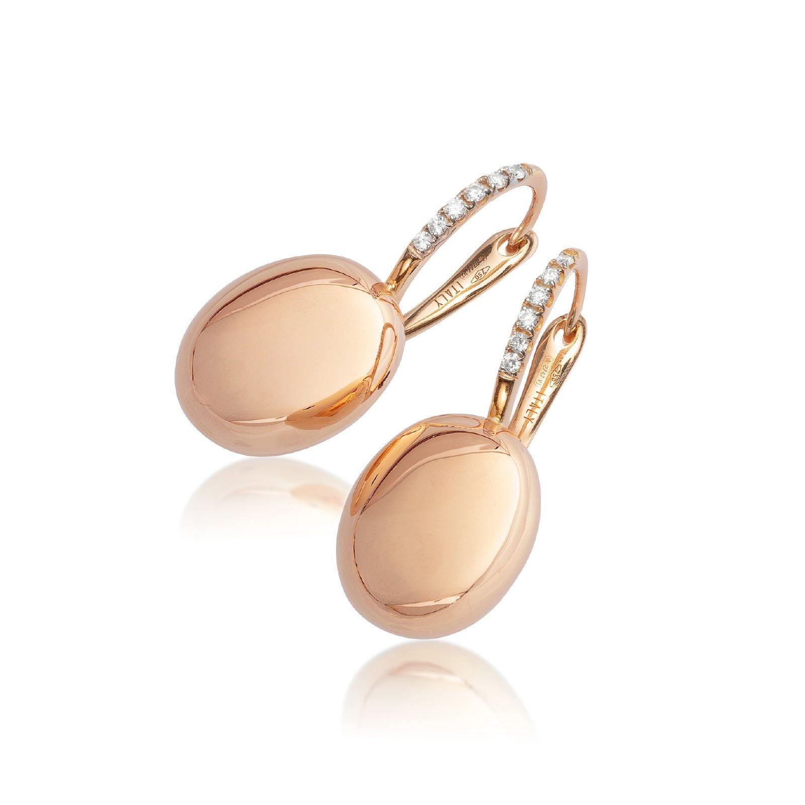 Orecchini donna Nanis Dancing Ciliegine oro rosa con diamanti di 0,10ct OS16-583L-3