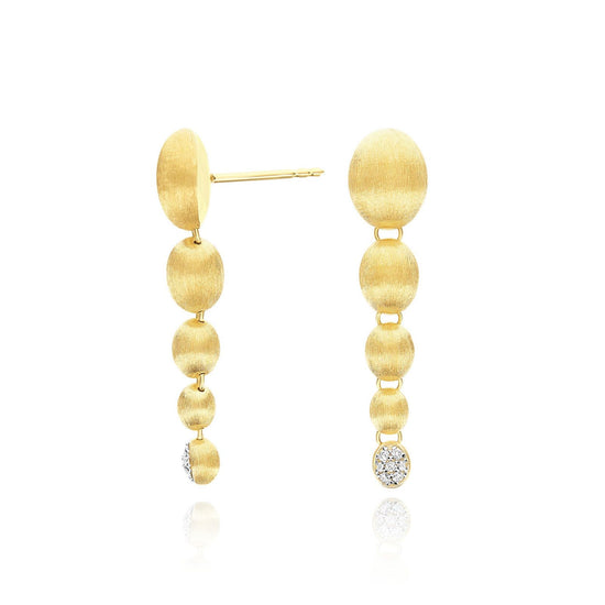 Orecchini donna Nanis Boules oro giallo con boules e diamanti 0,09ct OS27-538-2
