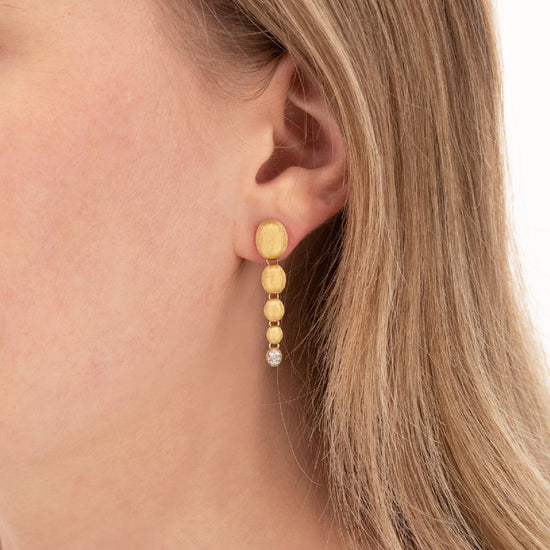 Orecchini donna Nanis Boules oro giallo con boules e diamanti 0,09ct OS27-538-3