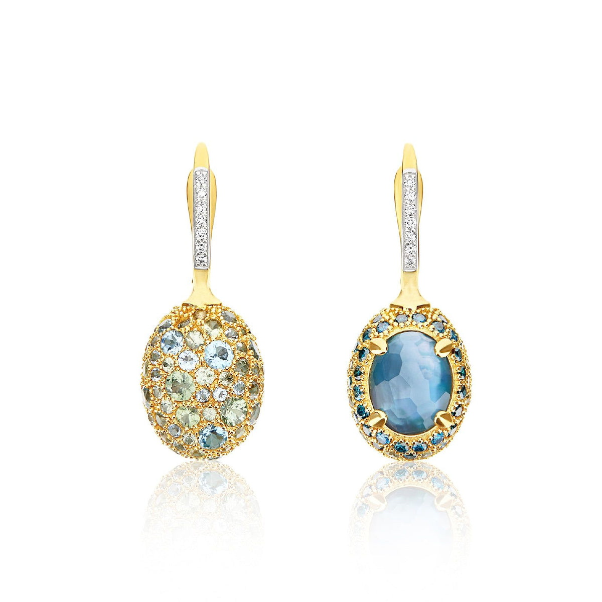 Orecchini in oro con pietra Nanis donna