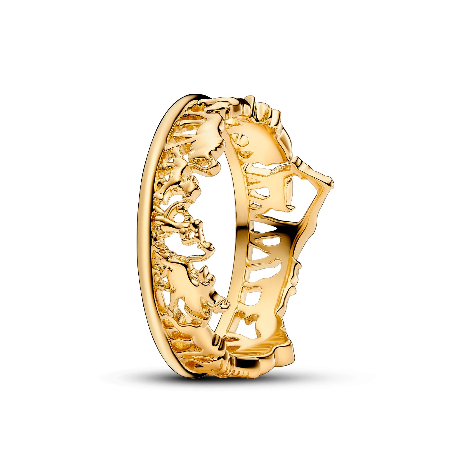 Anello Il Cerchio della Vita Pandora placcato in oro da donna P.163362C00-50