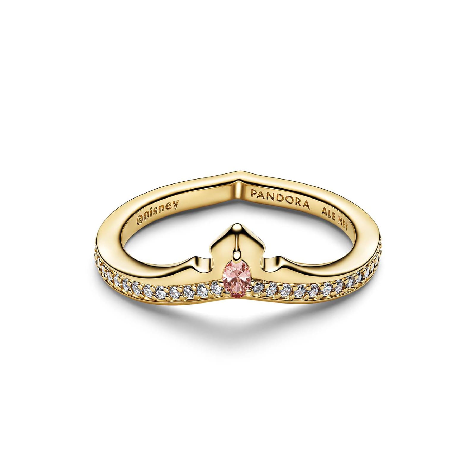 Anello Pandora Principesse Disney con zirconi bianchi e rosa 12