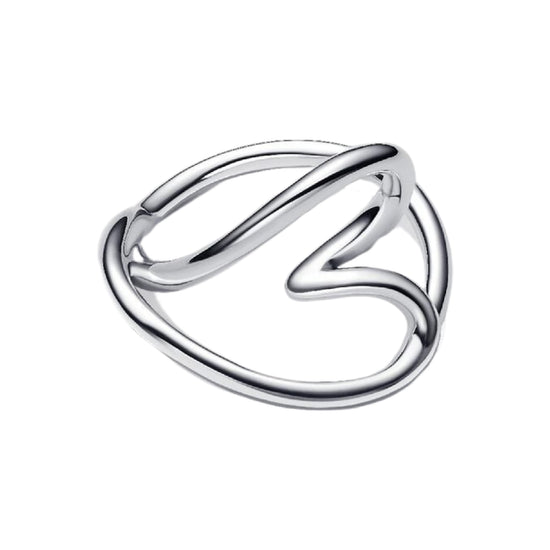 Anello da donna Pandora Essence in argento rodiato a cuore 8