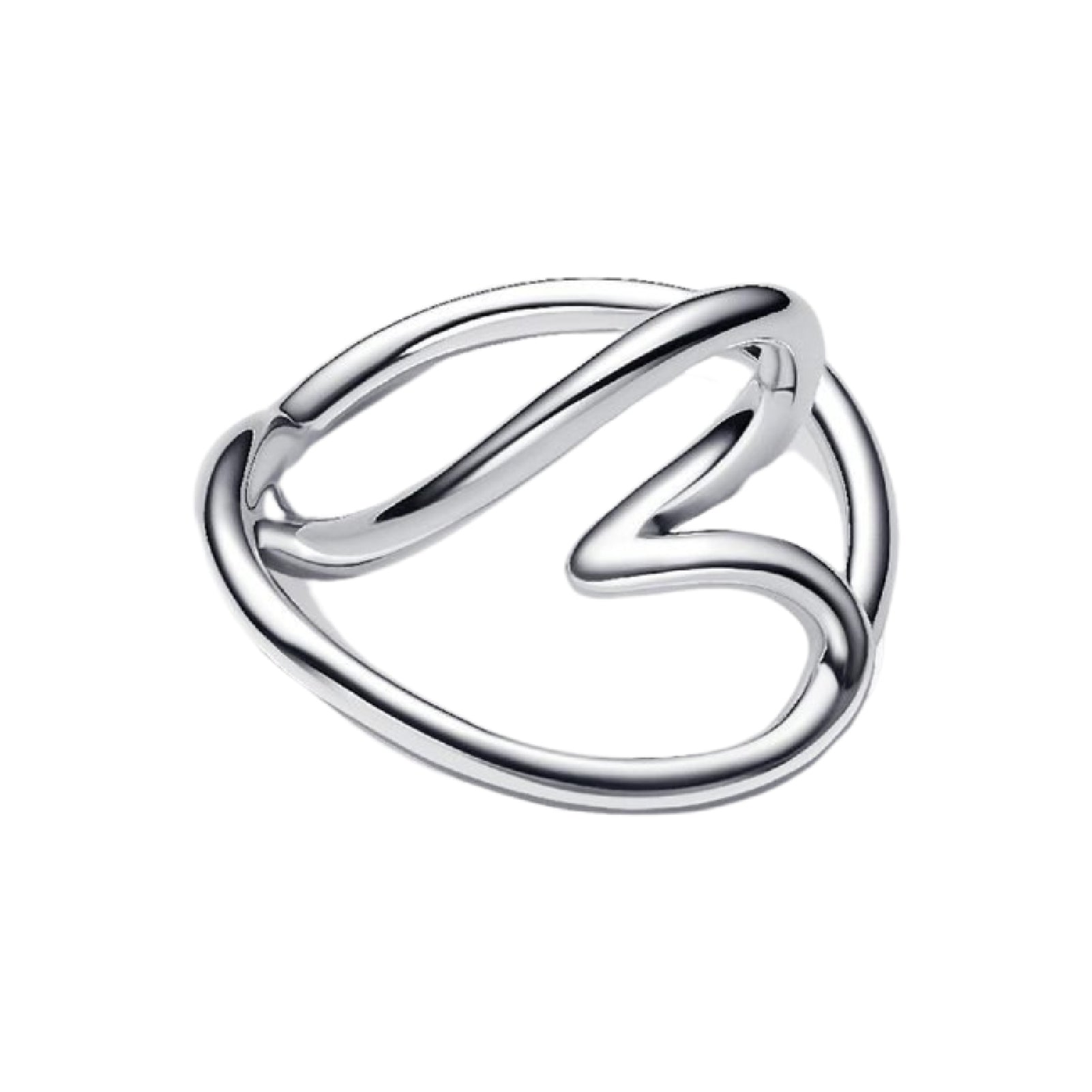 Anello da donna Pandora Essence in argento rodiato a cuore 8