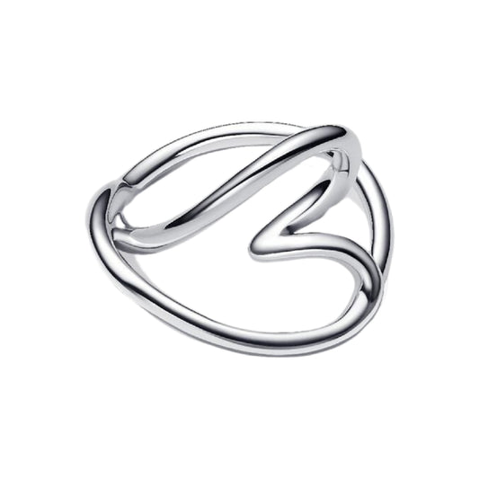 Anello da donna Pandora Essence in argento rodiato a cuore 8