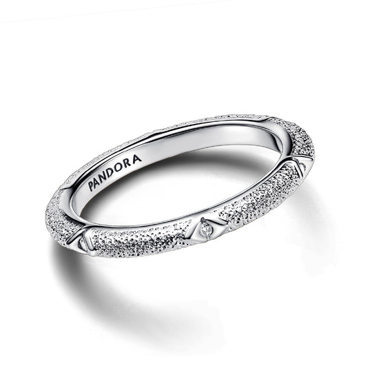 Anello Pandora con placcatura in argento e zirconi da donna P.193322C01-50
