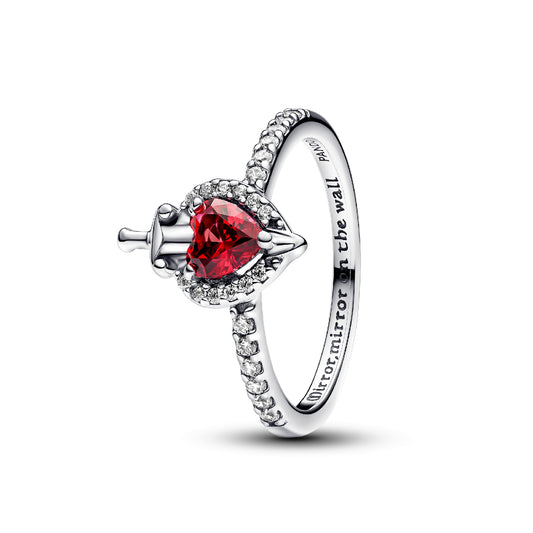 Anello solitario Pandora Disney in Argento 925 e cristallo rosa P.193422C01-50