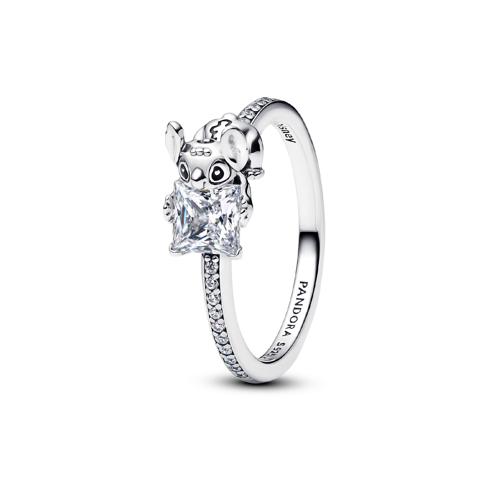 Anello Pandora in argento con Stitch e zirconi bianchi 10