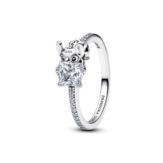 Anello Pandora in argento con Stitch e zirconi bianchi 10