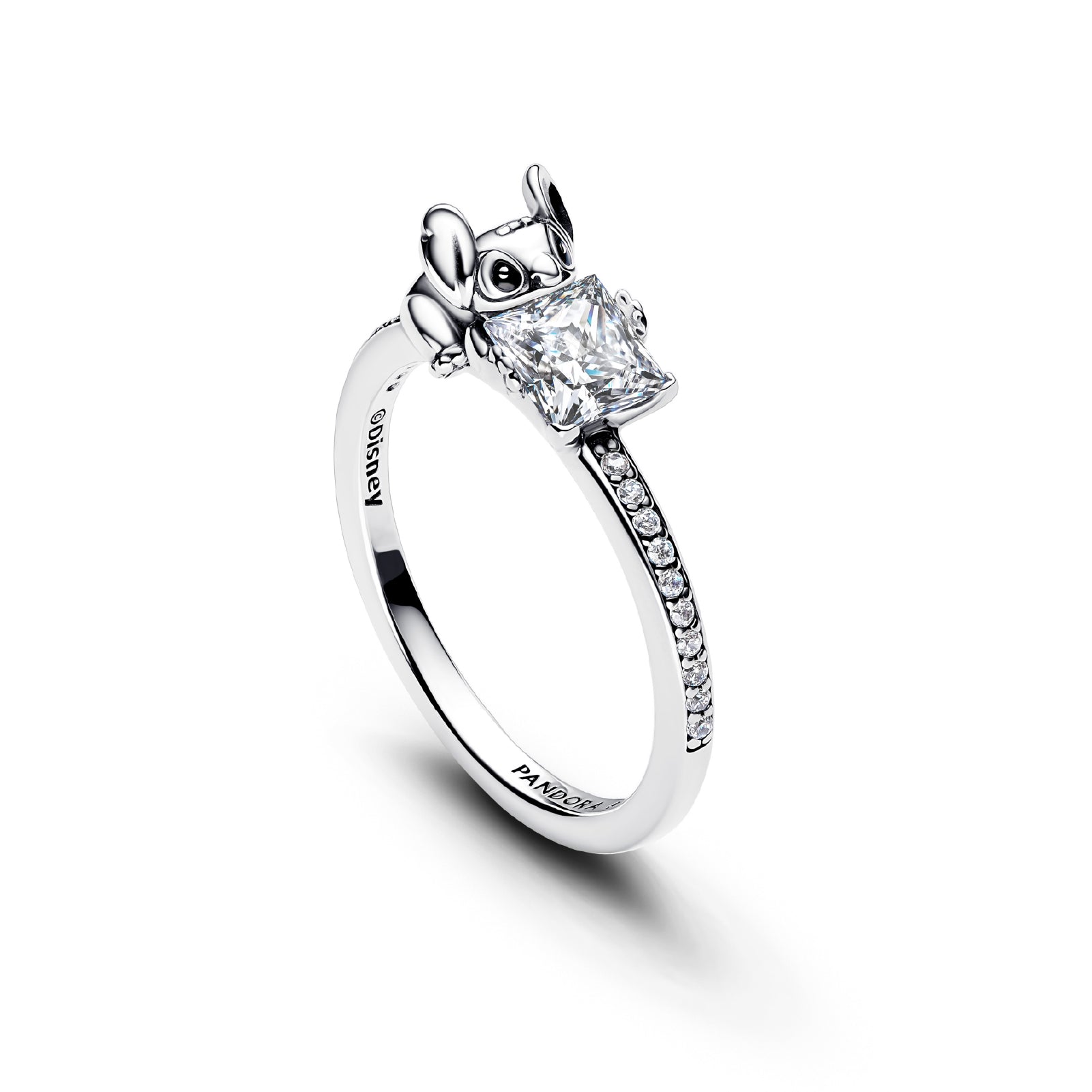 Anello Pandora in argento con Stitch e zirconi bianchi 10