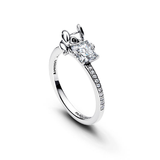 Anello Pandora in argento con Stitch e zirconi bianchi 10