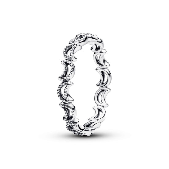 Anello Pandora Moments Luna Crescente Luminosa in argento 10