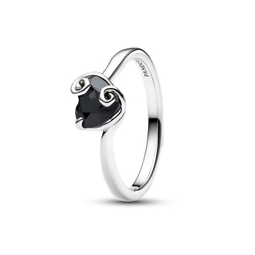 Anello Pandora Jack Skellington in argento con cristallo nero 12