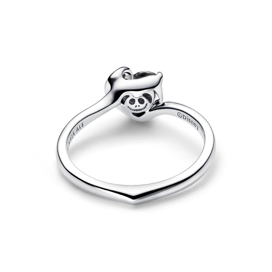 Anello Pandora Jack Skellington in argento con cristallo nero 12