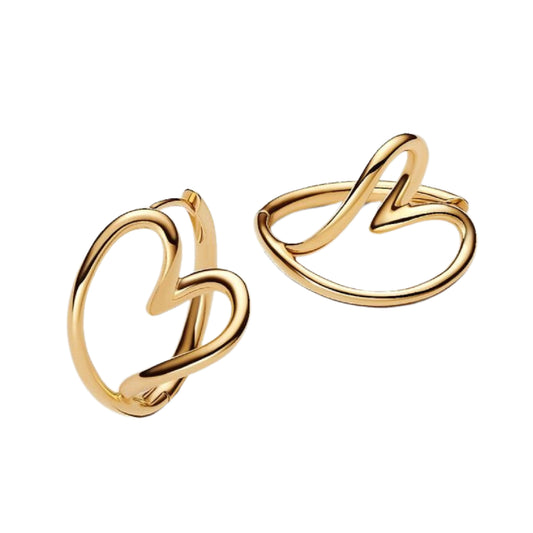 Orecchini donna Pandora Essence in argento rodiato a cuore MISURA UNICA