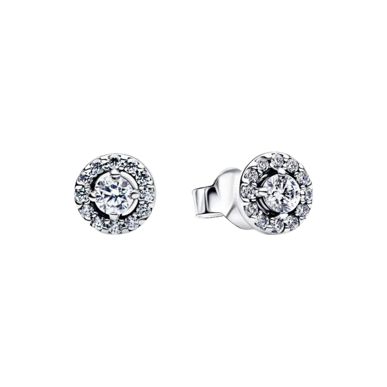 Orecchini punto luce Pandora in argento con pavé di zirconi MISURA UNICA