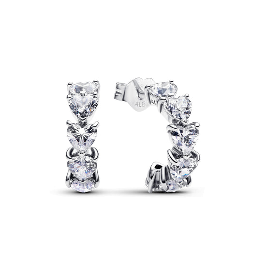 Charmsy - Orecchini a cerchio in argento Sterling 925 ossidato Charmsy - Orecchini a cerchio in argento Sterling 925 ossidato