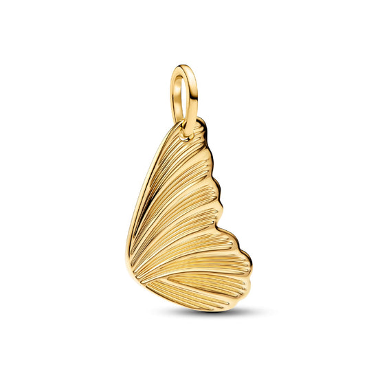 Charm pendente Pandora in argento dorato ali di farfalla MISURA UNICA