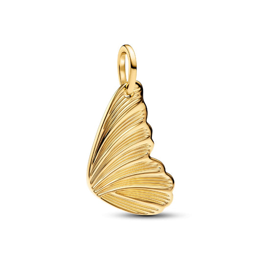Charm pendente Pandora in argento dorato ali di farfalla MISURA UNICA