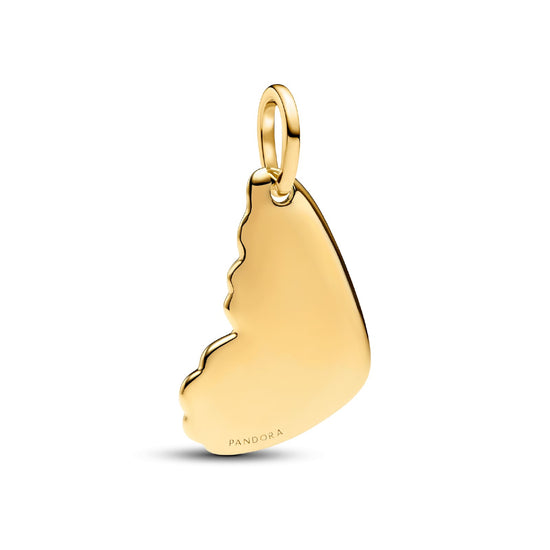 Charm pendente Pandora in argento dorato ali di farfalla MISURA UNICA