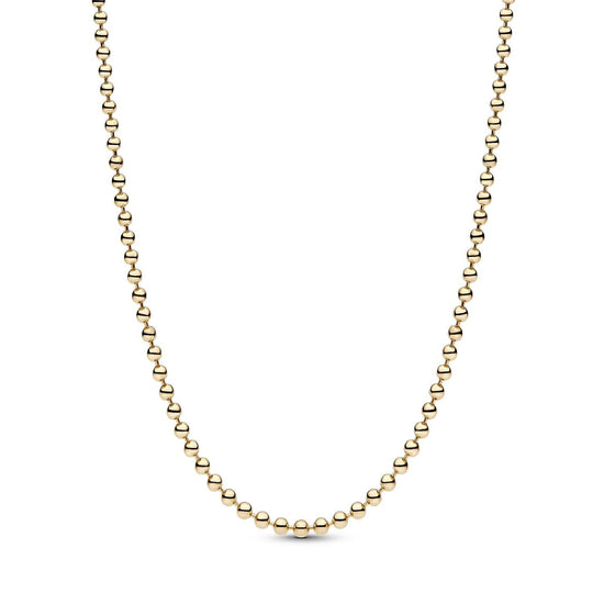 Collana catena Pandora placcata oro 14k con sfere da donna MISURA UNICA