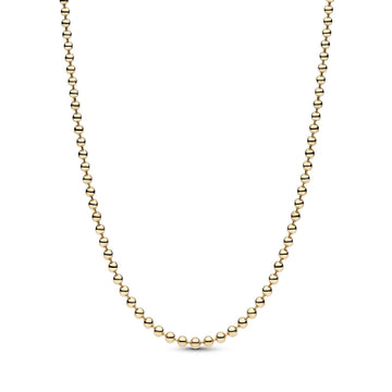 Collana catena Pandora placcata oro 14k con sfere da donna MISURA UNICA