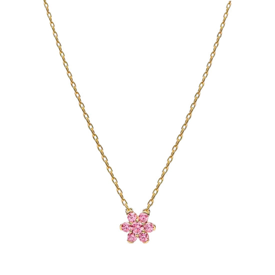 Collana catena Pandora Fiore Luminoso in lega oro e zirconi MISURA UNICA