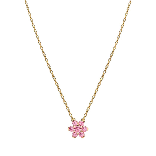 Collana catena Pandora Fiore Luminoso in lega oro e zirconi MISURA UNICA