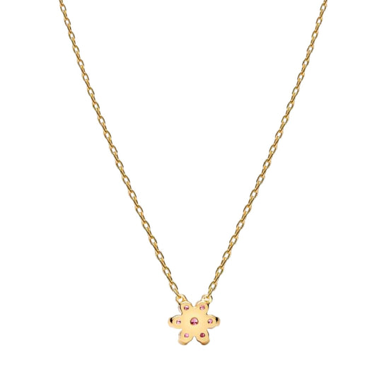 Collana catena Pandora Fiore Luminoso in lega oro e zirconi MISURA UNICA