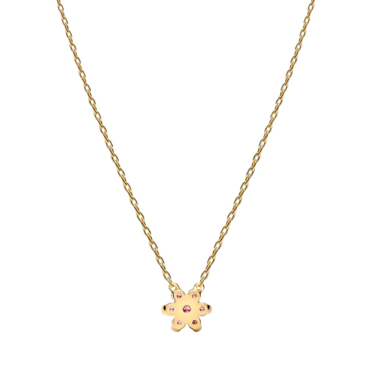 Collana catena Pandora Fiore Luminoso in lega oro e zirconi MISURA UNICA