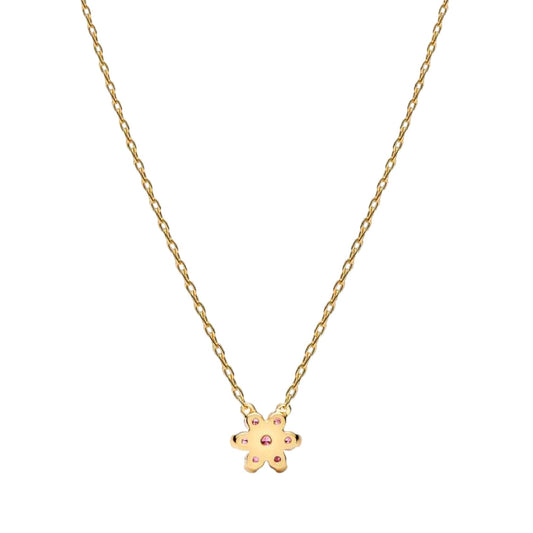 Collana catena Pandora Fiore Luminoso in lega oro e zirconi MISURA UNICA