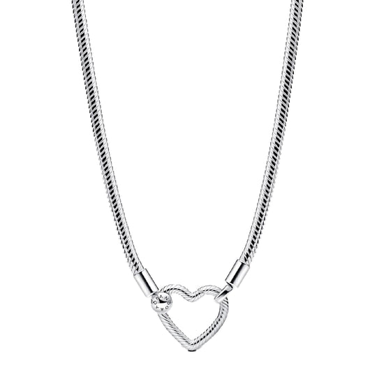 Collana a maglie con pendente Pandora in argento 925 da donna P.393377C00-45