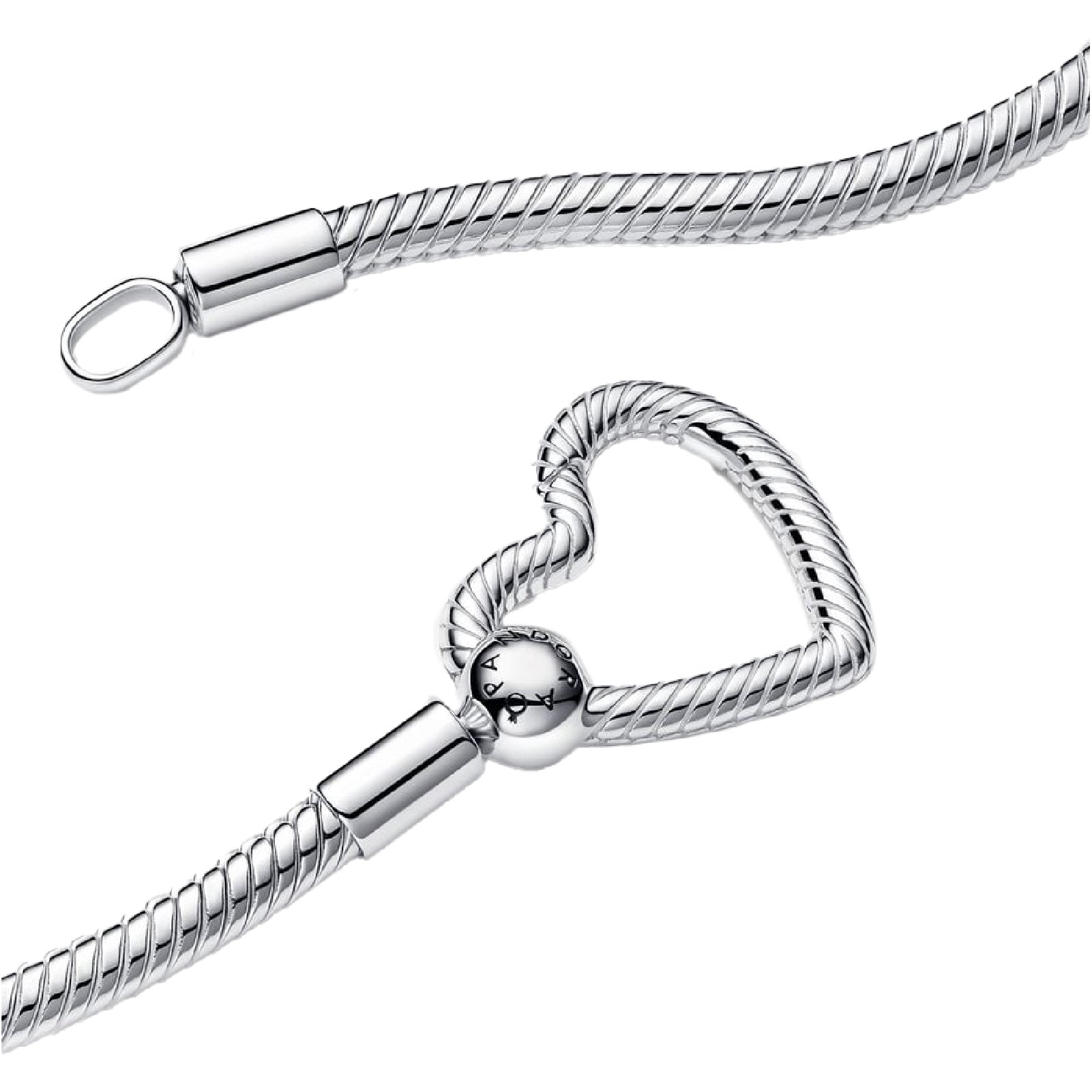 Collana a maglie con pendente Pandora in argento 925 da donna P.393377C00-45