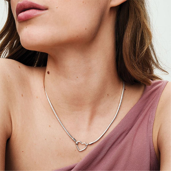 Collana a maglie con pendente Pandora in argento 925 da donna P.393377C00-45