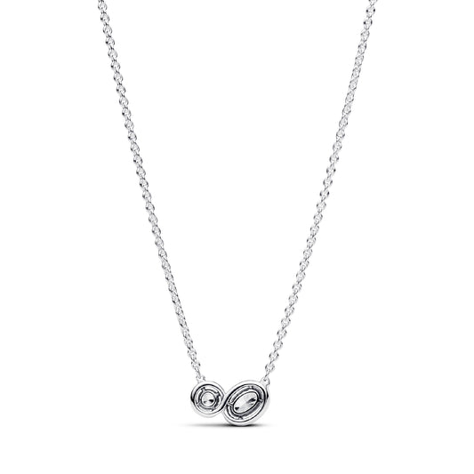 Collana donna Pandora in argento ciondolo con zirconi bianchi MISURA UNICA
