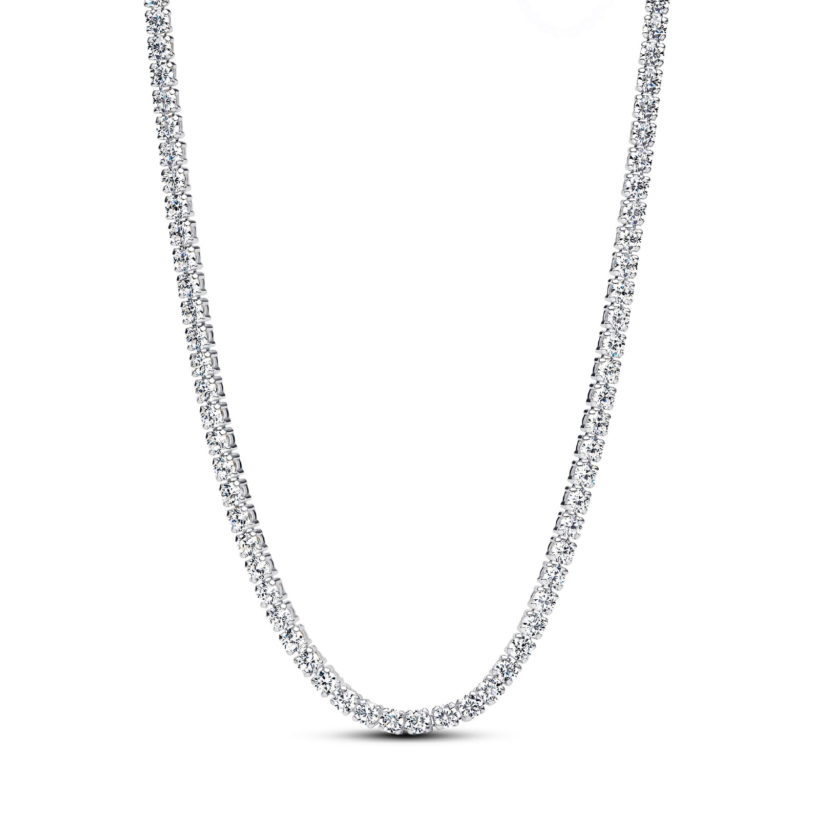 Collana tennis choker Pandora in argento con zirconi bianchi MISURA UNICA