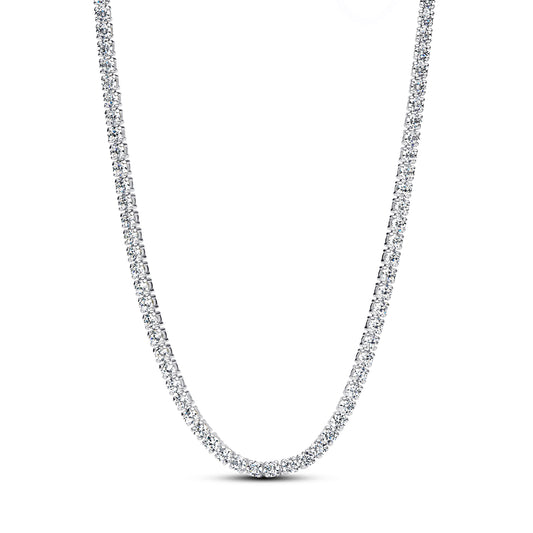 Collana tennis choker Pandora in argento con zirconi bianchi MISURA UNICA