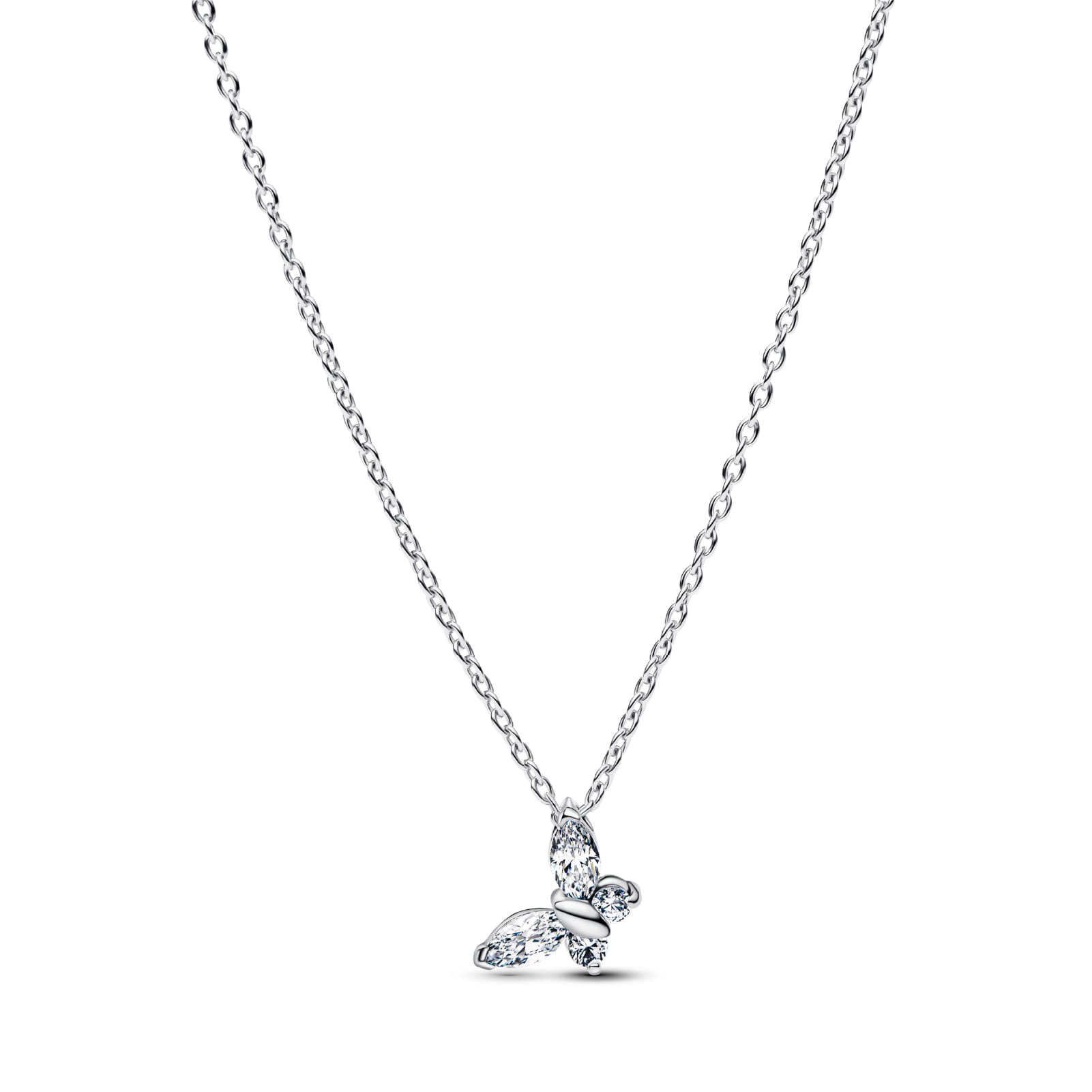 Collana Pandora Timeless in argento Farfalla con zirconi MISURA UNICA