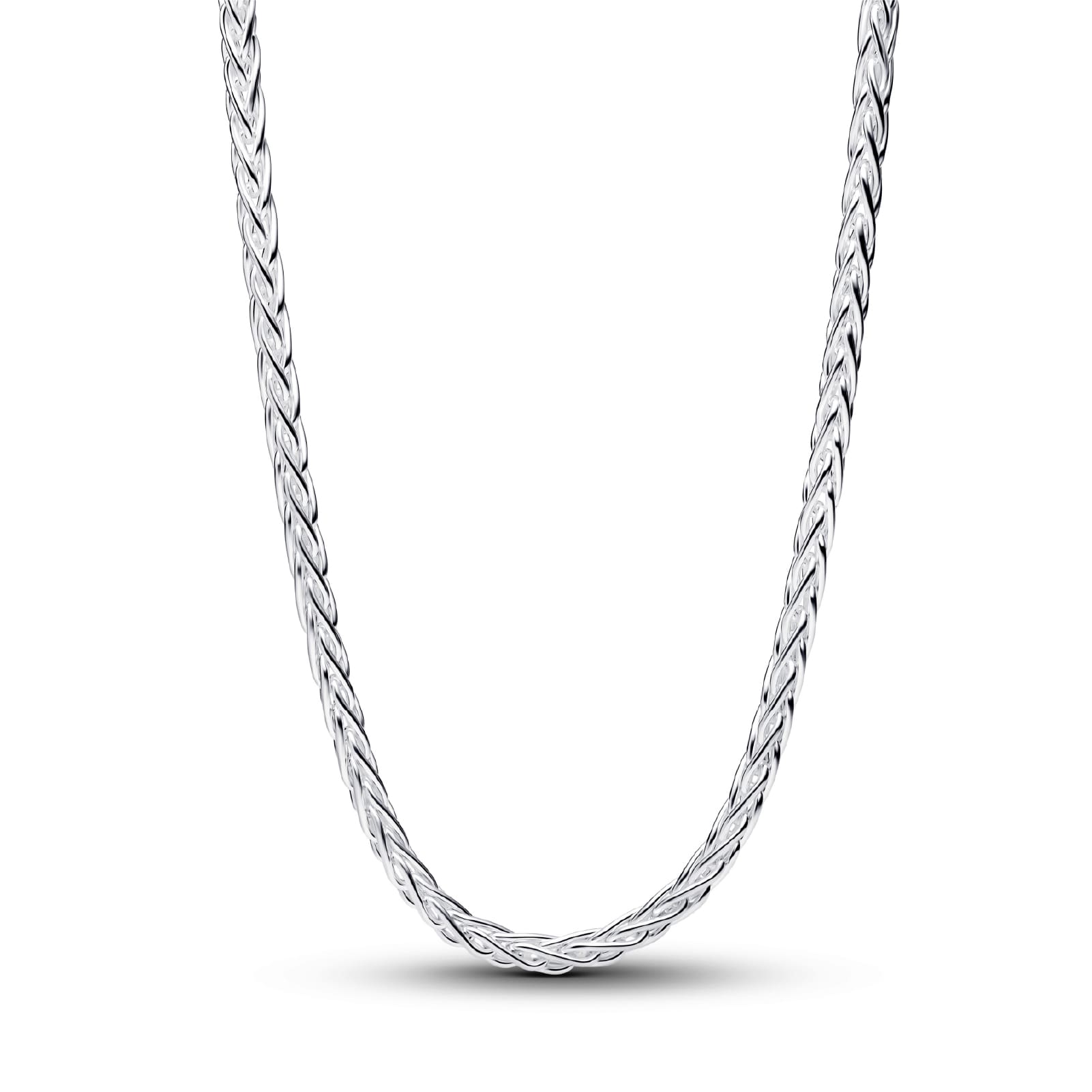Collana Pandora in argento con maglia coda di volpe e zirconi MISURA UNICA