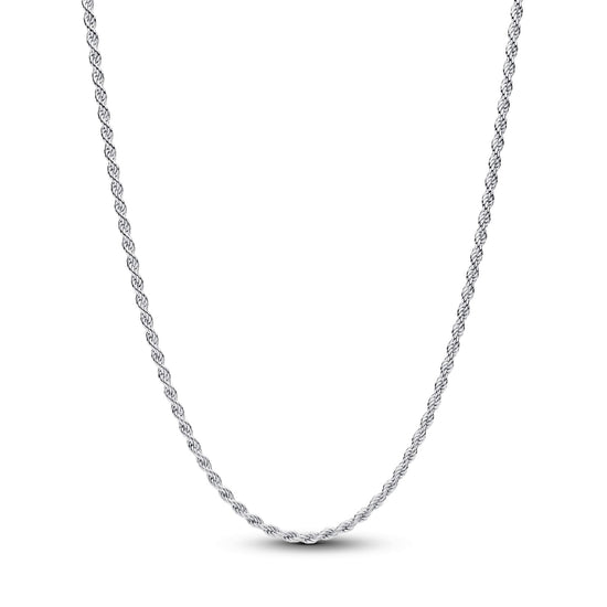 Collana Pandora in argento a catenina intrecciata MISURA UNICA