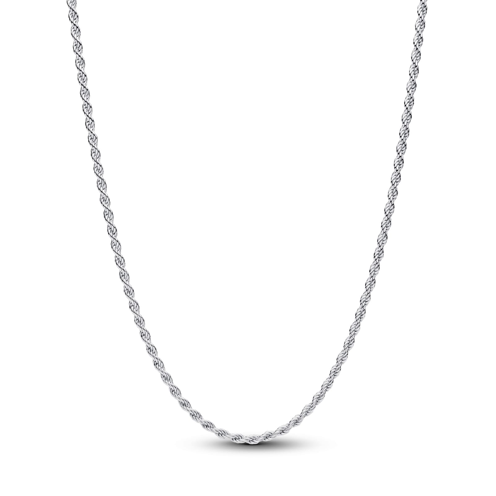 Collana Pandora in argento a catenina intrecciata MISURA UNICA