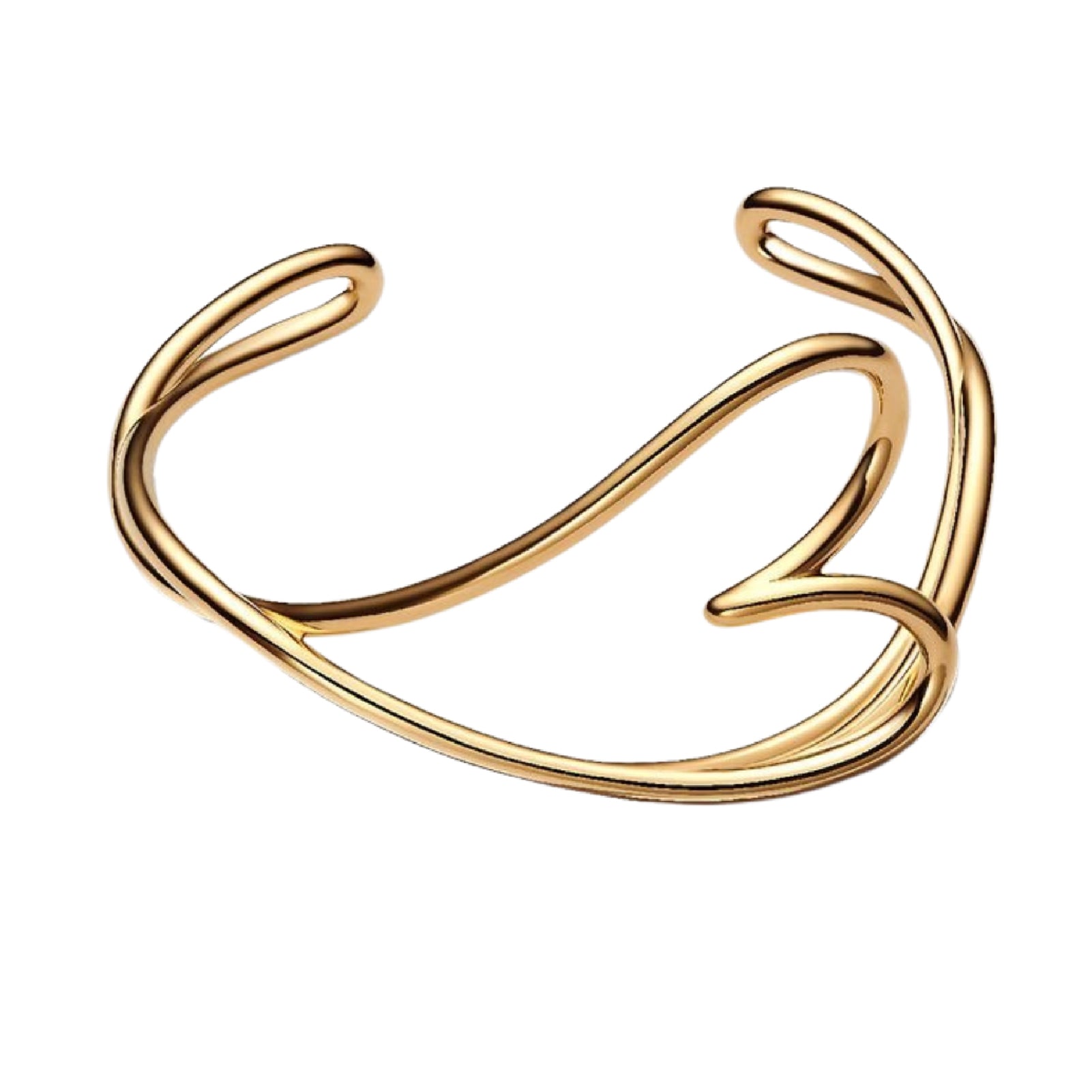 Bracciale bangle Pandora Essence in argento dorato a cuore 16 cm