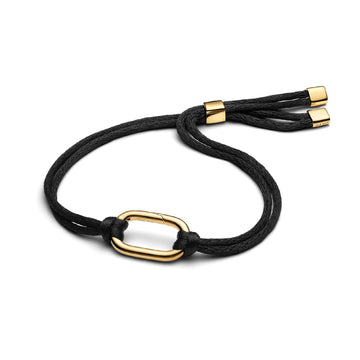 Bracciale regolabile Pandora ME in cordino nero apribile REGOLABILE