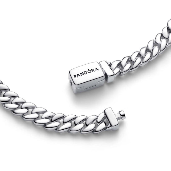 Bracciale Pandora in Argento Sterling 925 con maglia cubana 16 cm