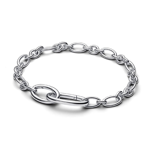 Bracciale Pandora in argento maglia link ovale da donna 17,5 cm