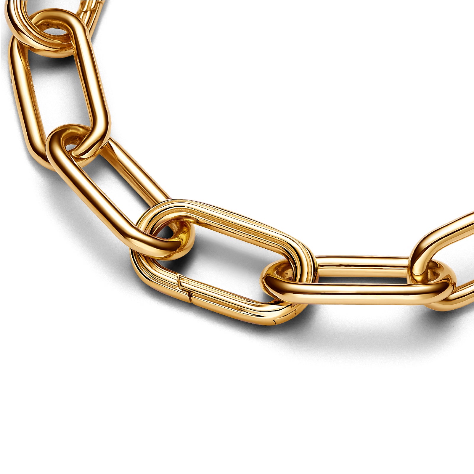 Link apribile rettangolare Pandora placcato in oro 14k da donna P.763033C00