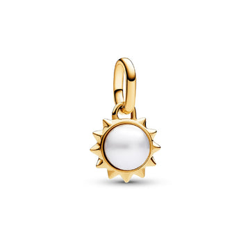 Charm pendente Pandora placcato oro con perla d'acqua dolce P.763035C01